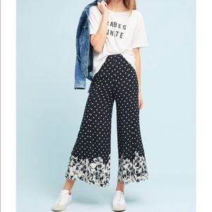 Anthropologie high waisted flowy pants